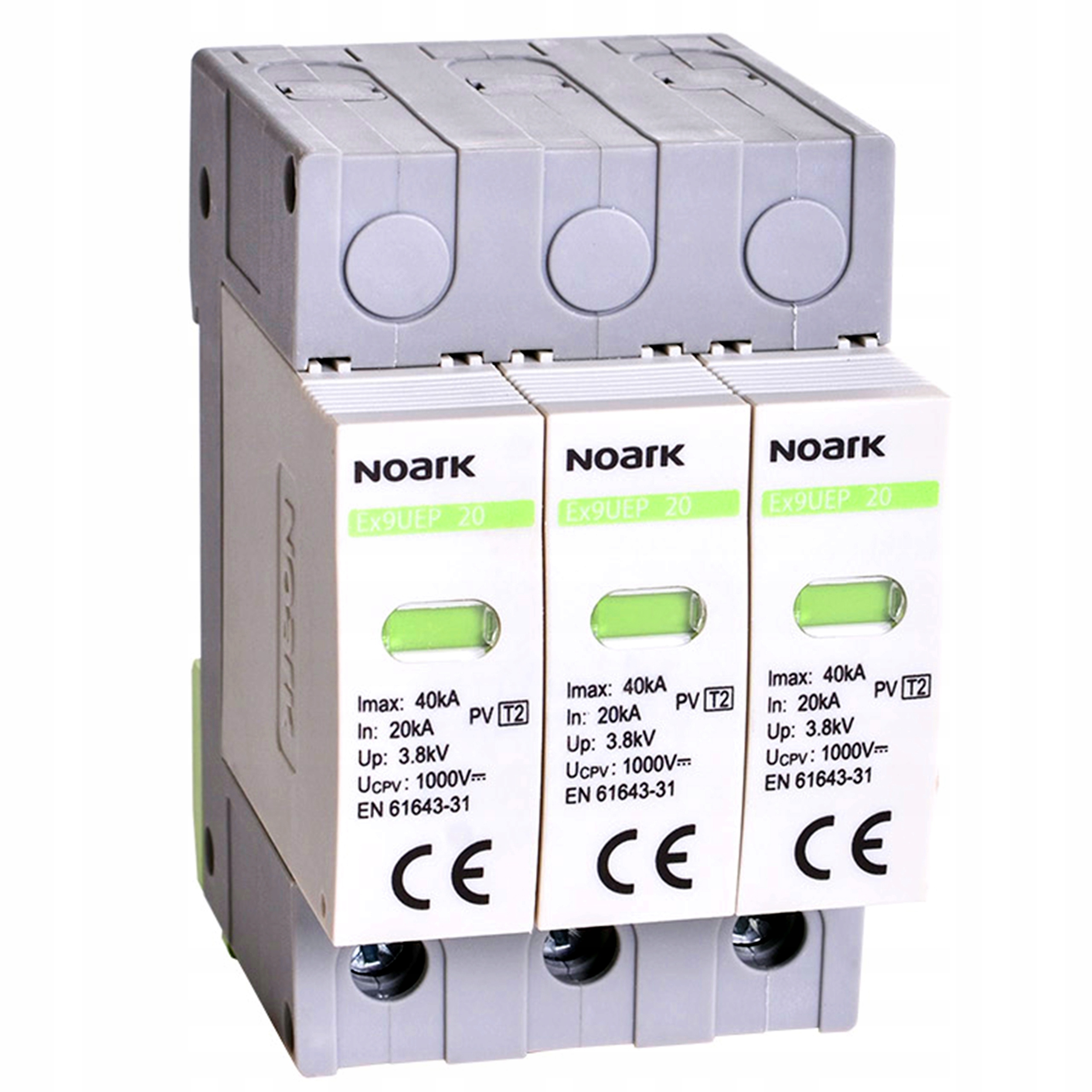 Ohraničenie prepätia chránič pre Fotovoltaiki Ex9UEP 20A 3P 1200V DC Noark