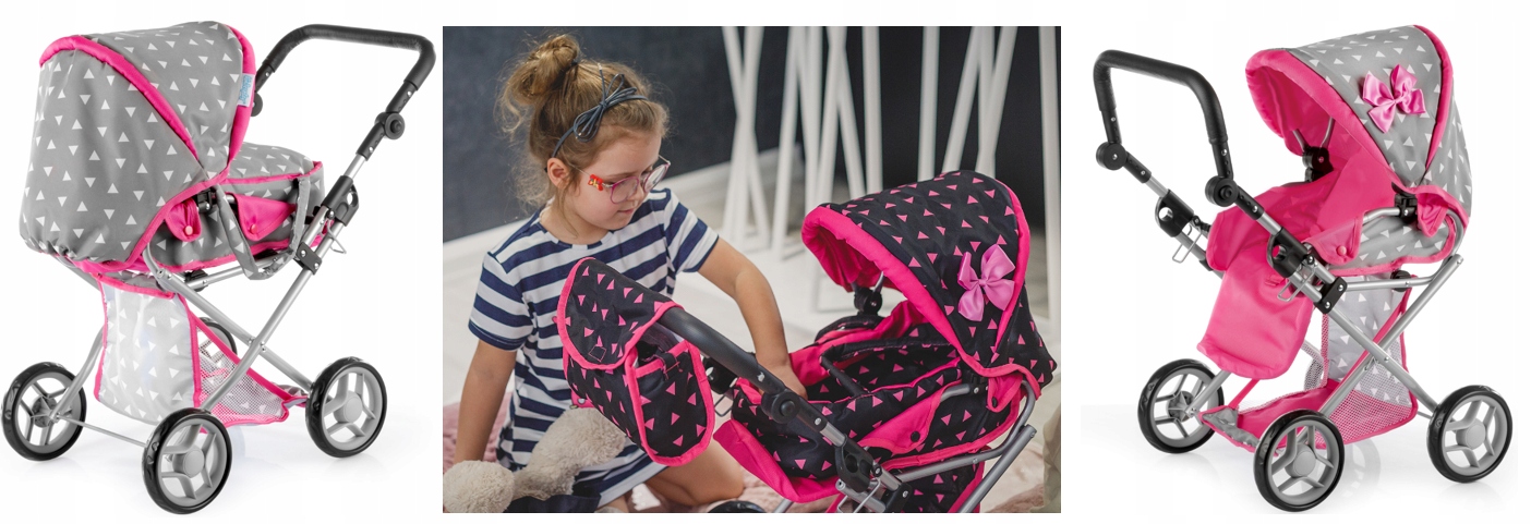 WÓZEK DLA LALEK GŁĘBOKI SPACERÓWKA GONDOLA 3w1 KINDERPLAY TORBA POŚCIEL Certyfikaty, opinie, atesty CE EN 71