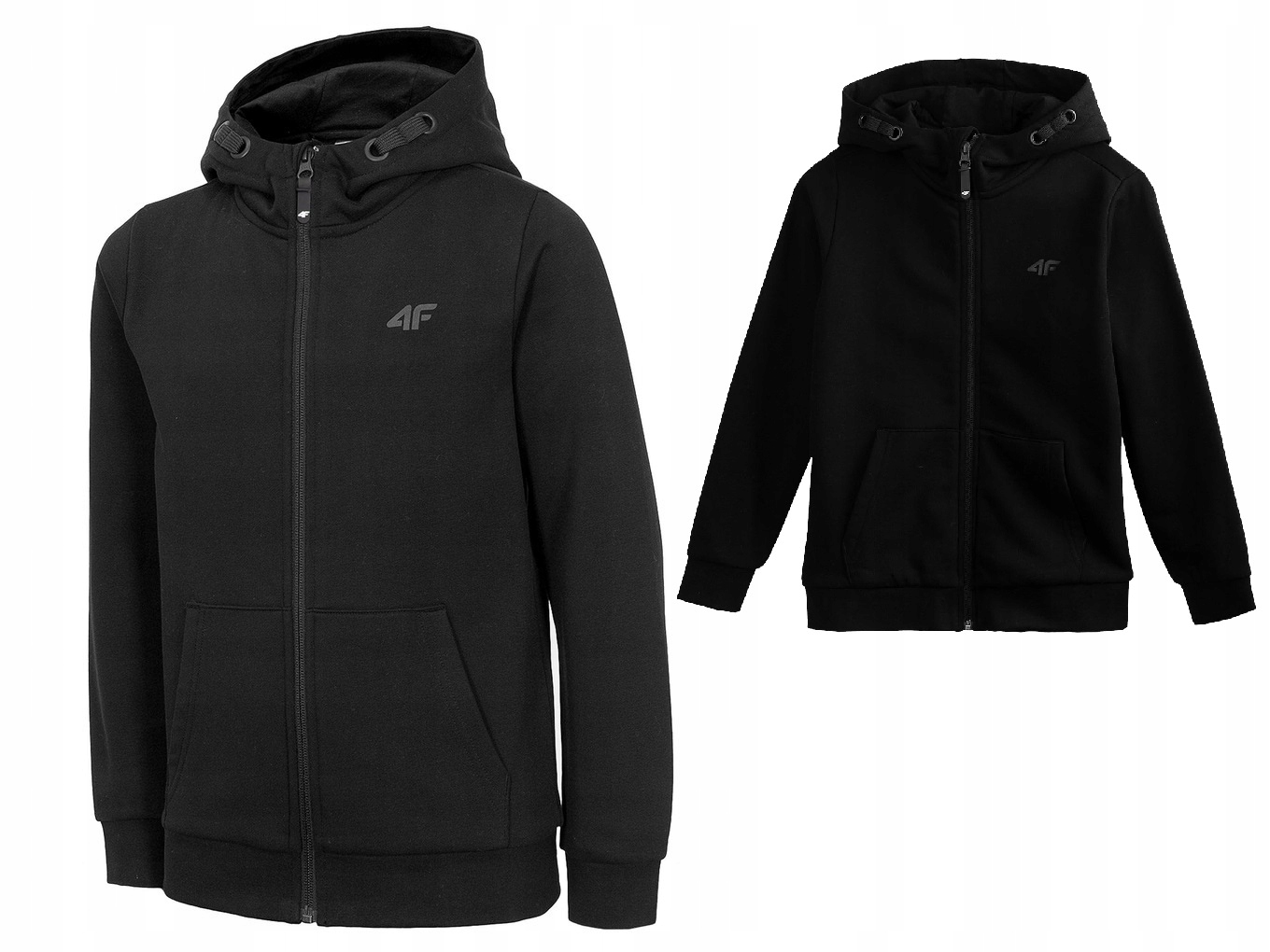 

4F Bluza Z Kapturem JBLM001 Rozpinana Czarna 164