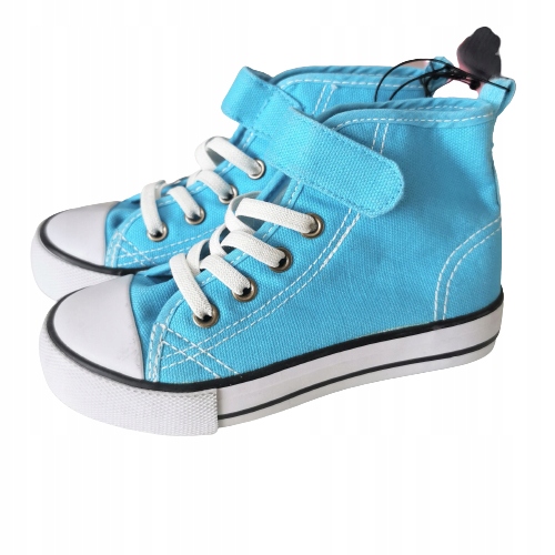 

Casualowe Buty trampki H&m niebieskie 24 gumki