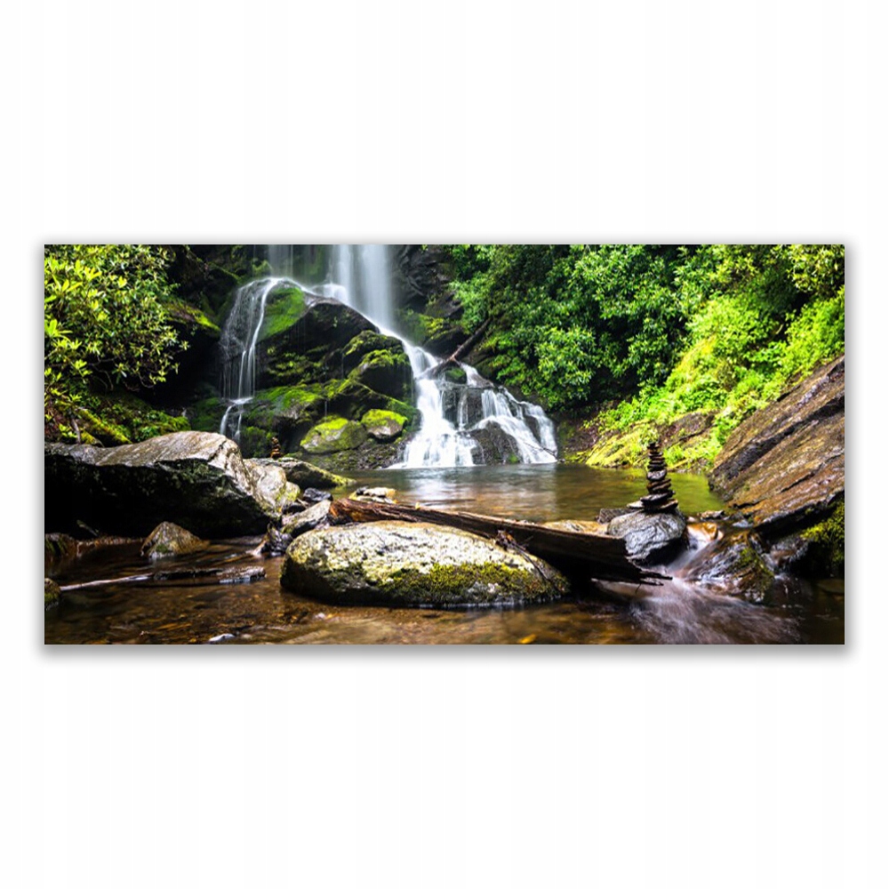 

Fotoobraz akryl 120x60 Wodospad Las Natura Potok