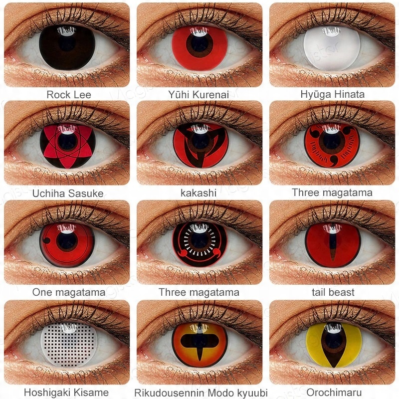 

Soczewki Naruto Anime Manga Cosplay Itachi Kakashi