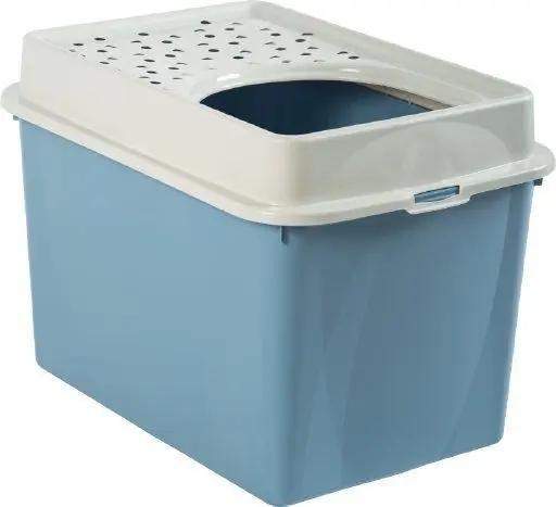 Levně Toaleta pro kočky Rotho Eco Berty modro/písková