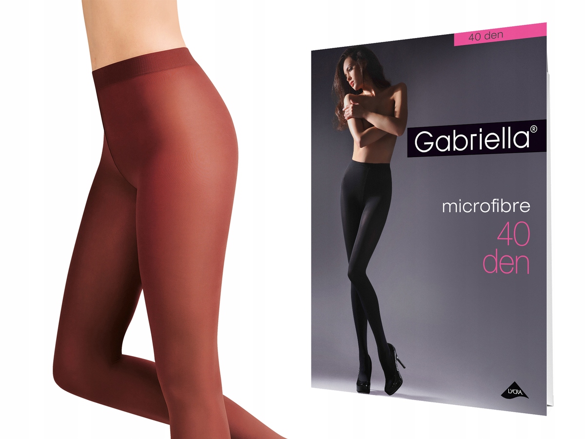 

Rajstopy Gabriella Microfibre 40 den Bordo 3