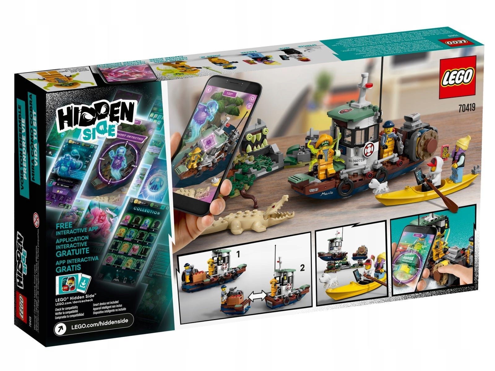 Klocki LEGO Hidden Side Wrak łodzi rybackiej 70419 Marka LEGO