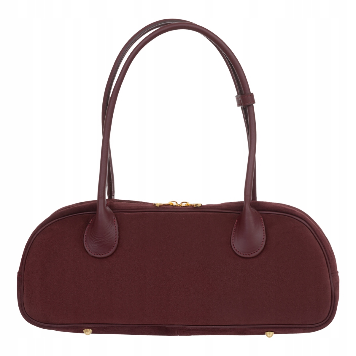 Dámská semišová kabelka Vera Pelle Fonda Bordó