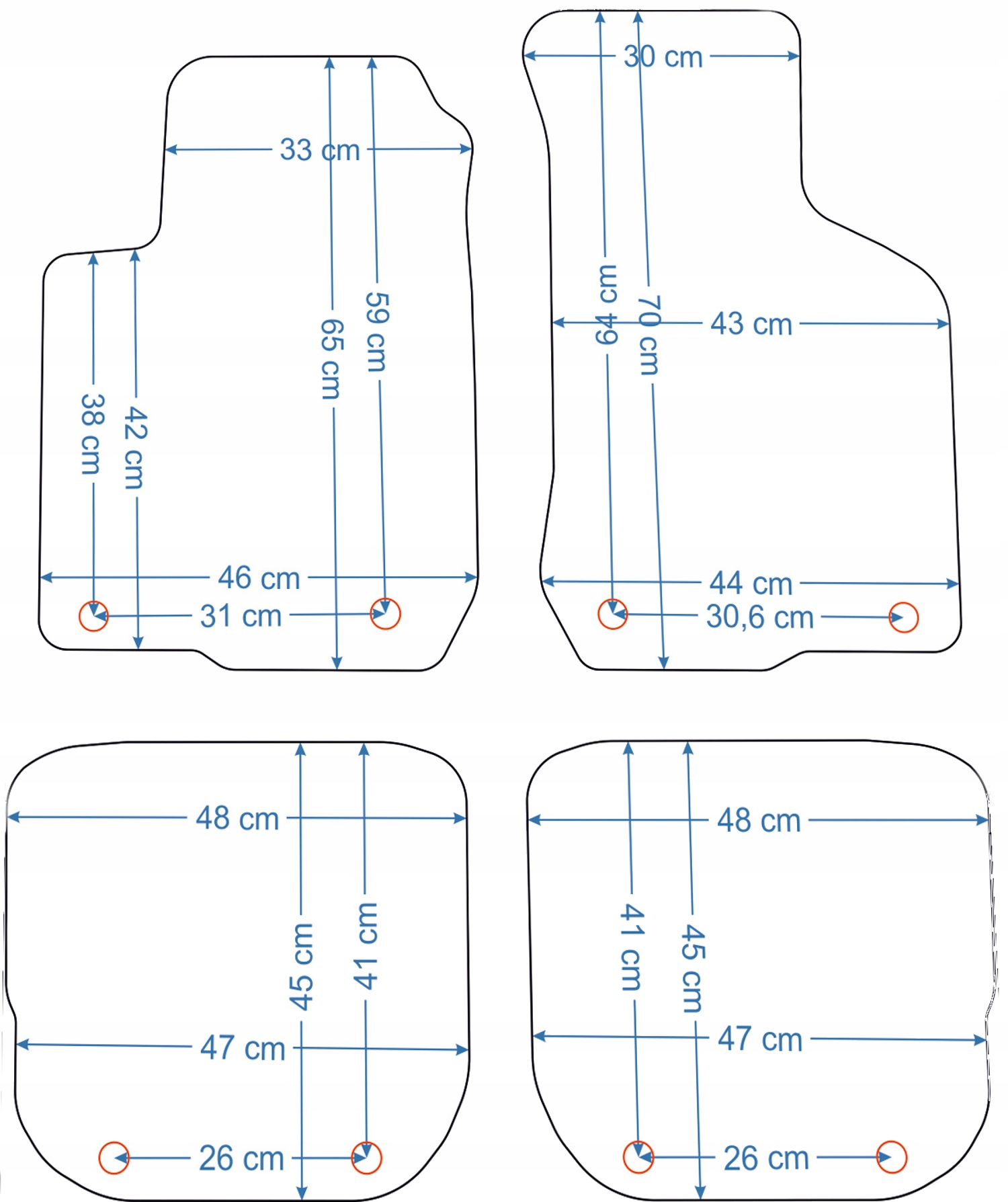 Audi A3 8L 96-03r. Dywaniki welurowe Economy Numer katalogowy producenta SE003