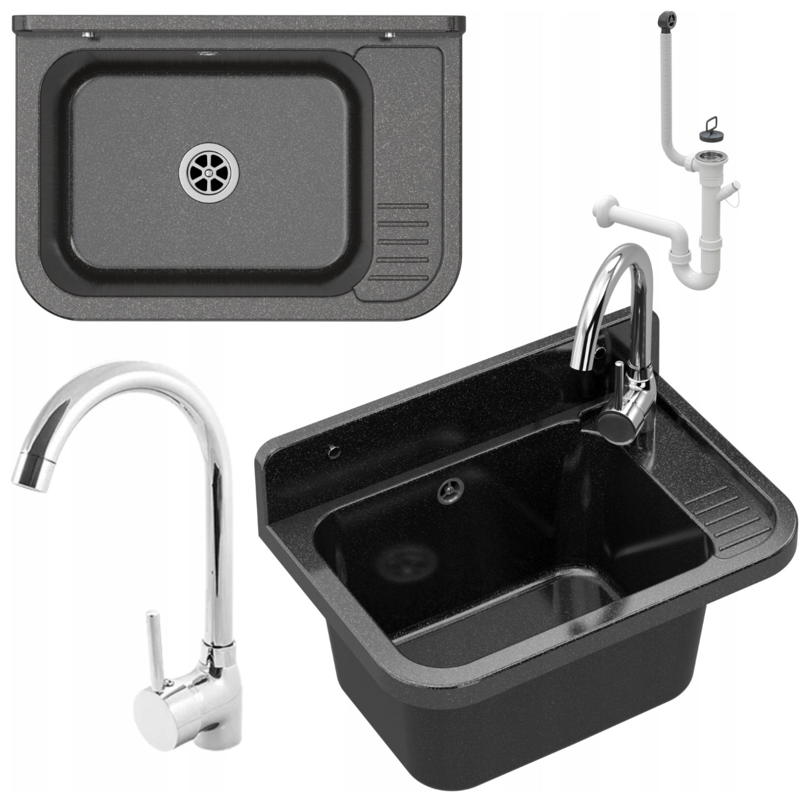 Technický Dřez Černá Nádrž Dřezová Baterie Paron