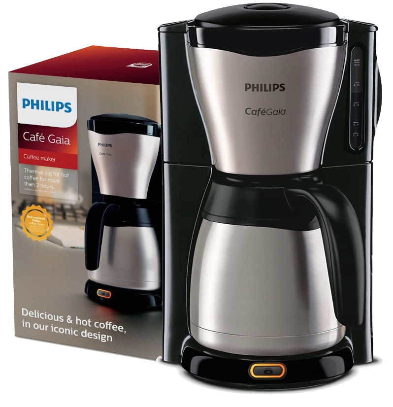 Prepadový Kávovar Philips HD7546/20 Cafe Gaia 1,2L Termálny Džbán