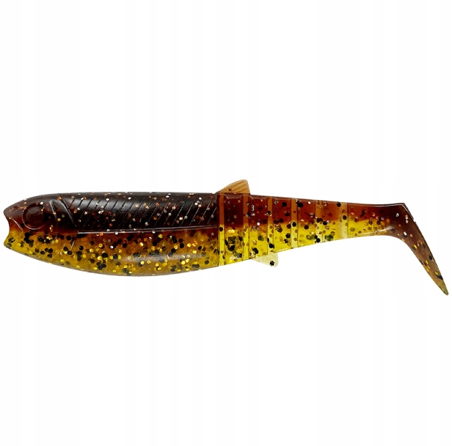 Savage Gear Cannibal Shad 6,8 cm 3 g Motoroil Uv guma na okonia szczupaka