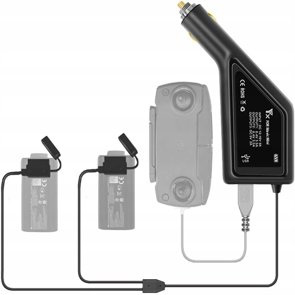 Usb nabíječka Rychlá pro dron Dji Mini 3/3 Pro