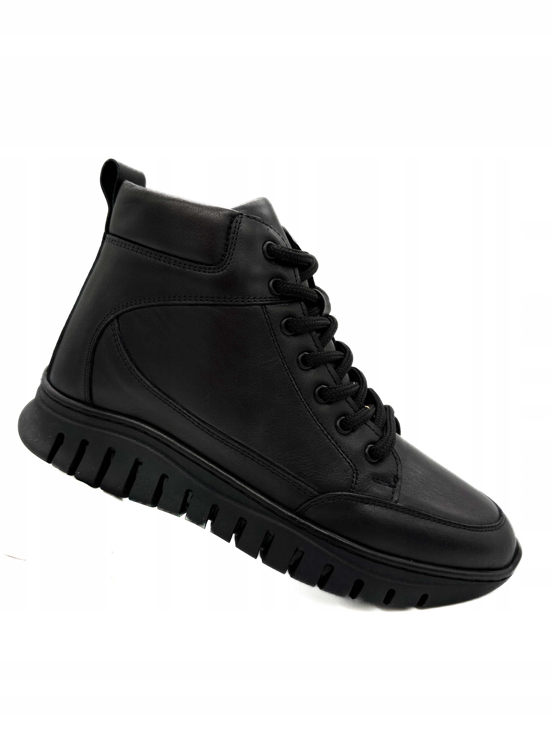 Dámské Kotníkové Boty Modo 4030 Černé vel. 39 Zateplené Boty Eko Kůže