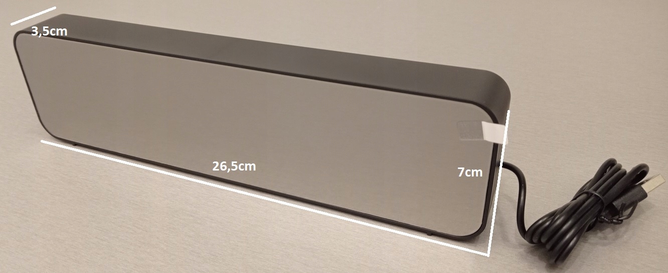 Zegar budzik ścienny, biurkowy LED duże cyfry Kształt prostokątny