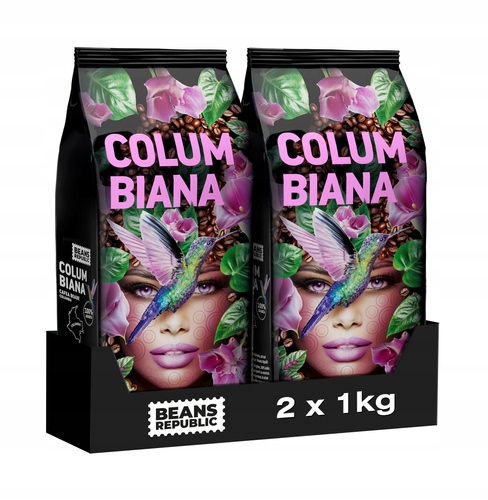 Levně Sada Káva zrnková Beans Republic Columbiana 100% Arabica 2x1 kg
