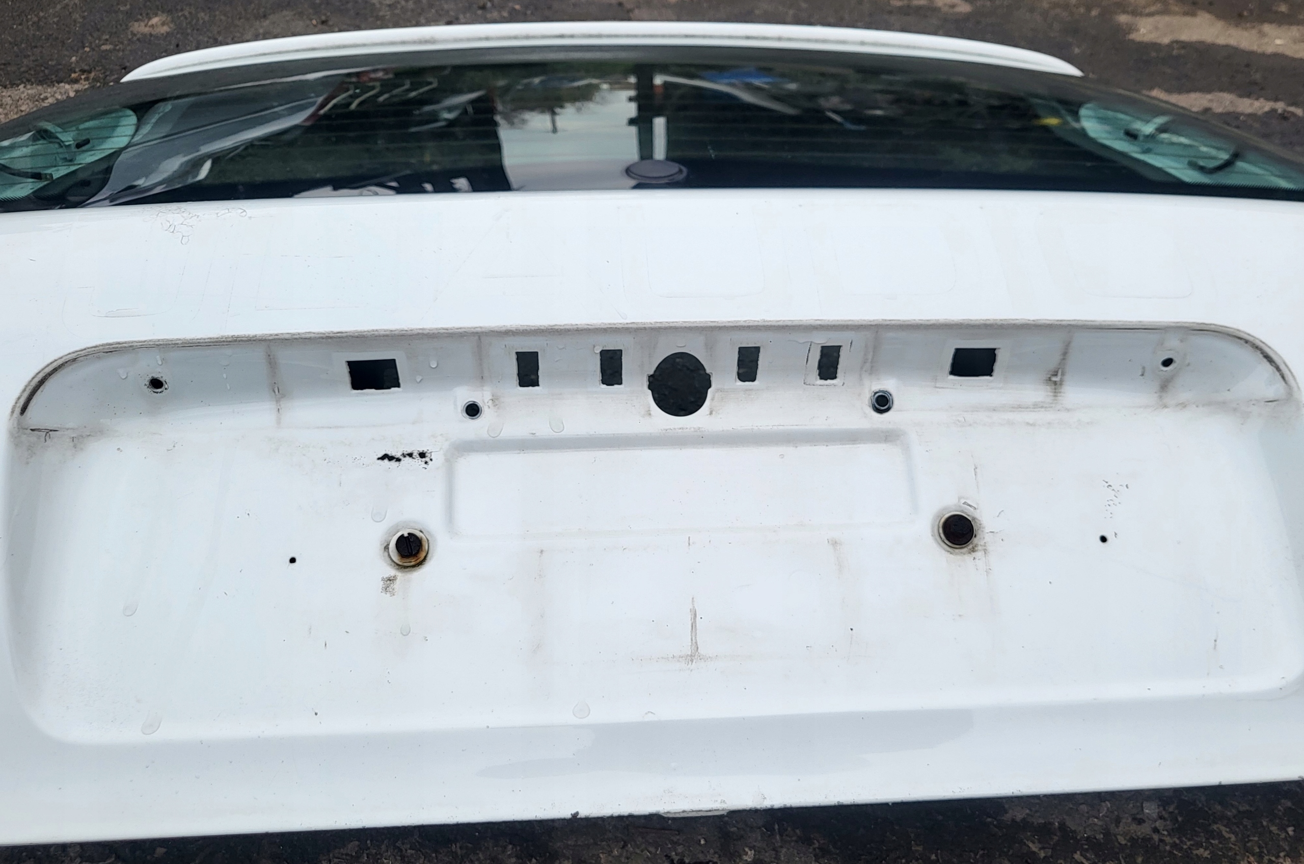 rear trunk door boot window AUDI A3 8L 3D OE BIALA
