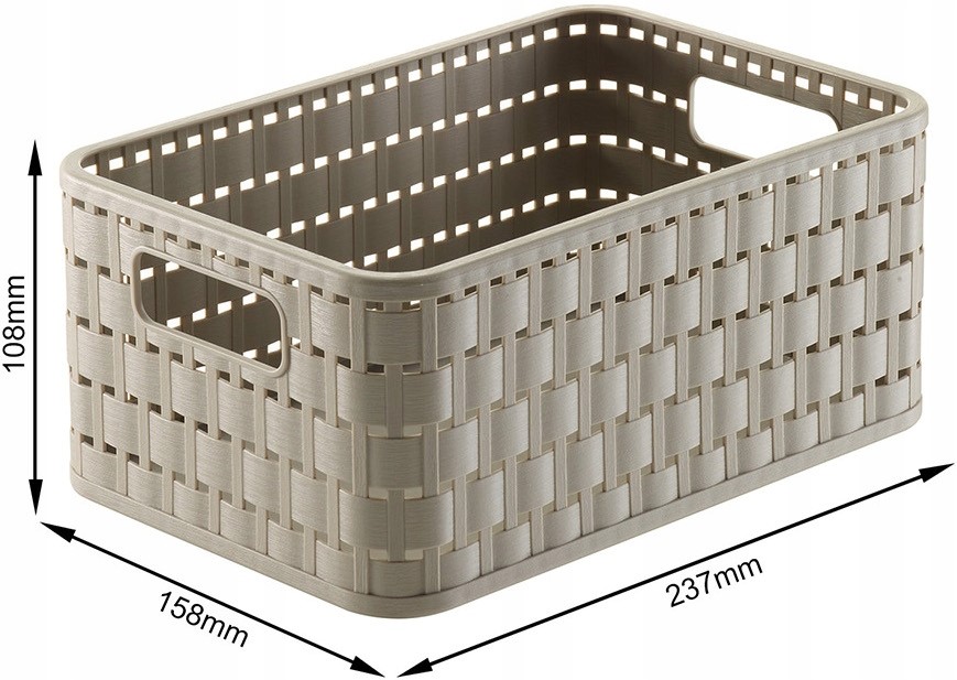 Pojemnik Kosz uniwersalny do domu Rotho 4 l Beżowy Marka Rotho