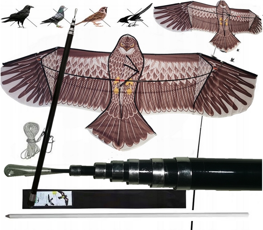 Odpudzovač Vtákov Orol Latawiec Vlajkový Stožiar 5 m Premium