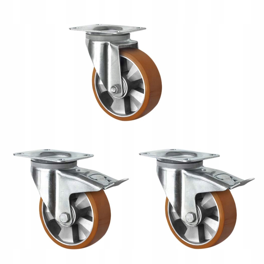 Kolieska Cascoo s blokovaním 3 ks do 900 kg