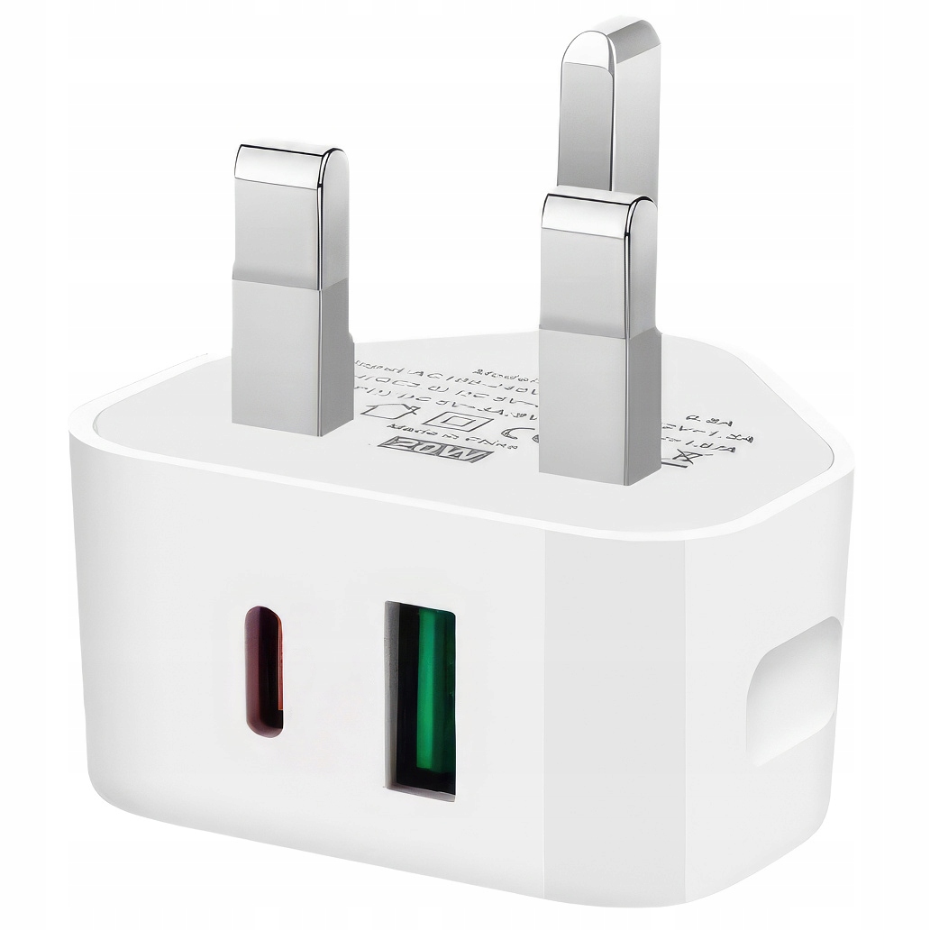 ŁADOWARKA USB C UK WTYCZKA ANGIELSKA BRYTYJSKA 20W