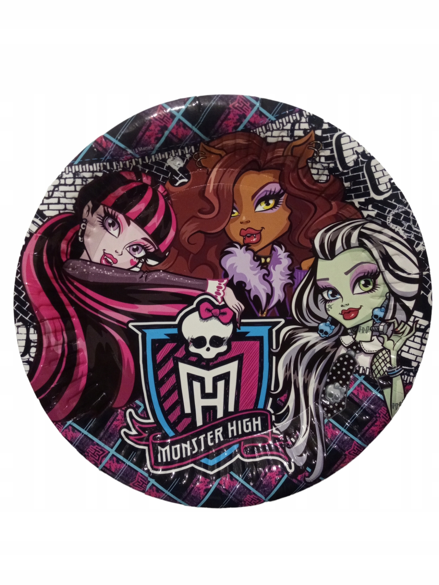Talerzyki papierowe urodzinowe Monster High 20,5cm 8 szt. Marka Arpex