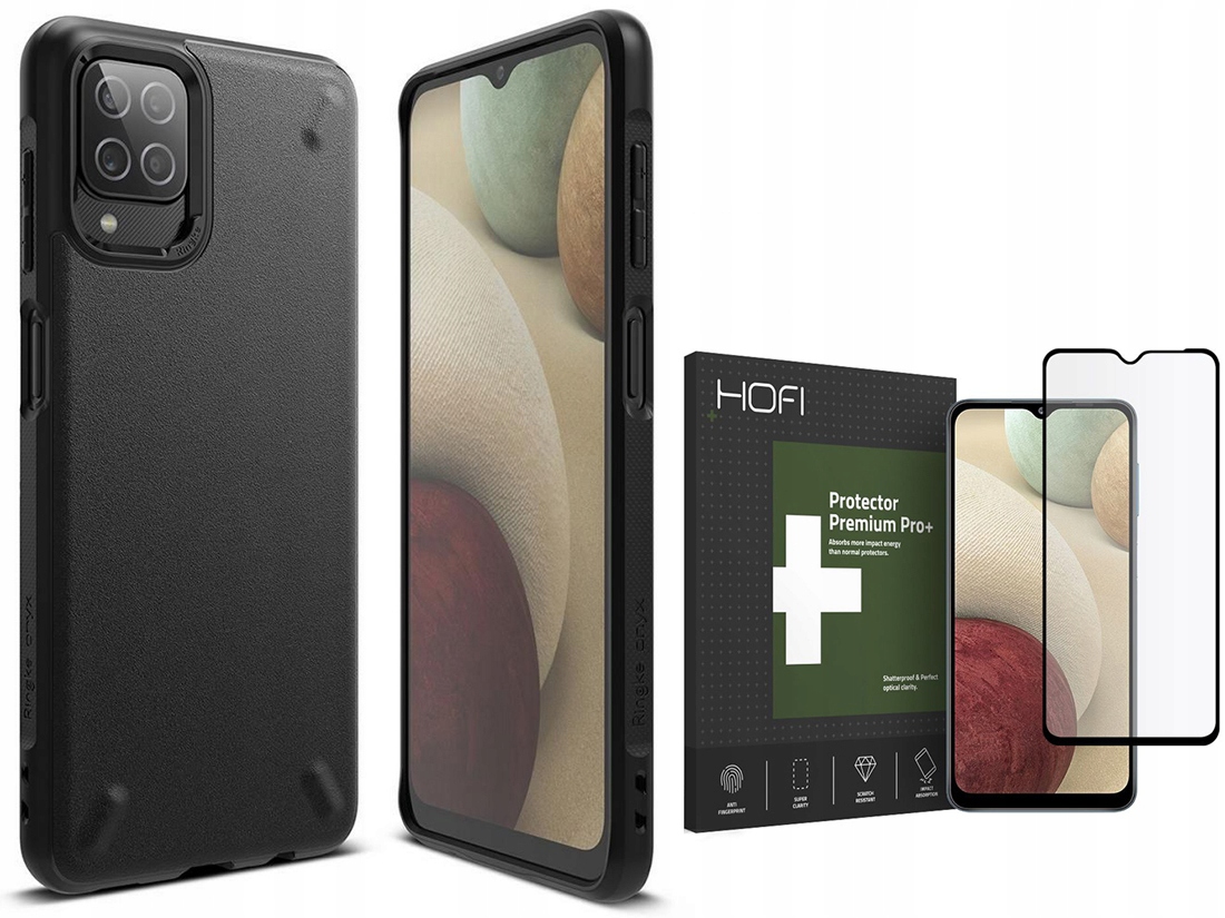 

Ringke Etui Obudowa - Do Galaxy A12 +pełne Szkło