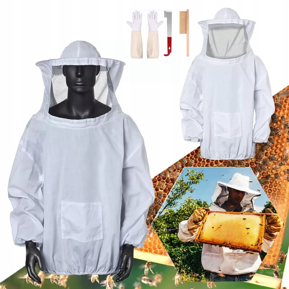 Včelařský Oblek S Rukavicemi A Nářadím Pro Sběr Medu