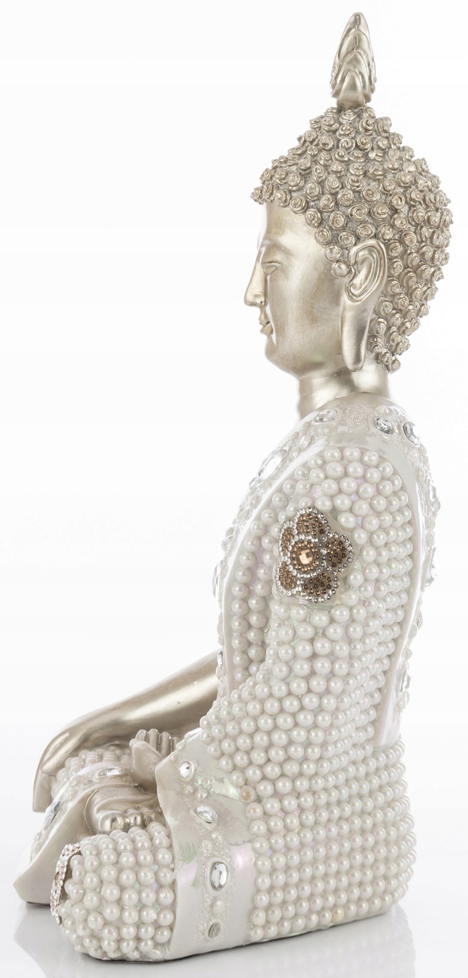 Złoty perłowy Budda figurka dekoracyjna medytujący Kod producenta 157900