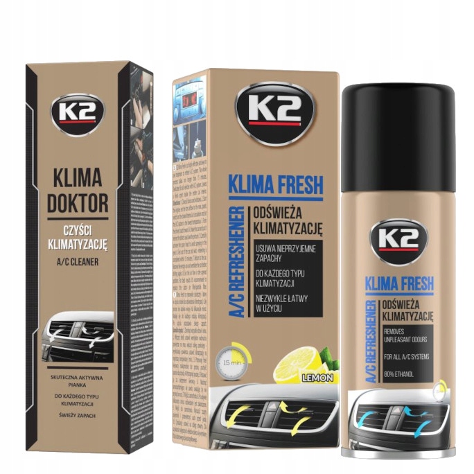 

K2 Zestaw Do Ogrzybiania Klimy Doktor+ Cytrynowy