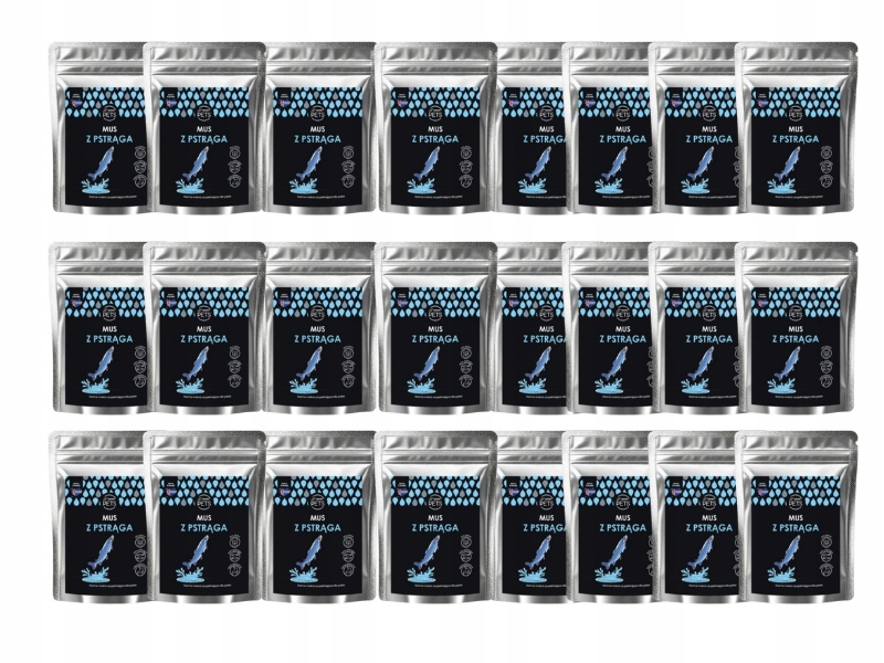 Levně krmivo pro psy Mus z pstruha sáček 300 g Wow!pets 24 ks