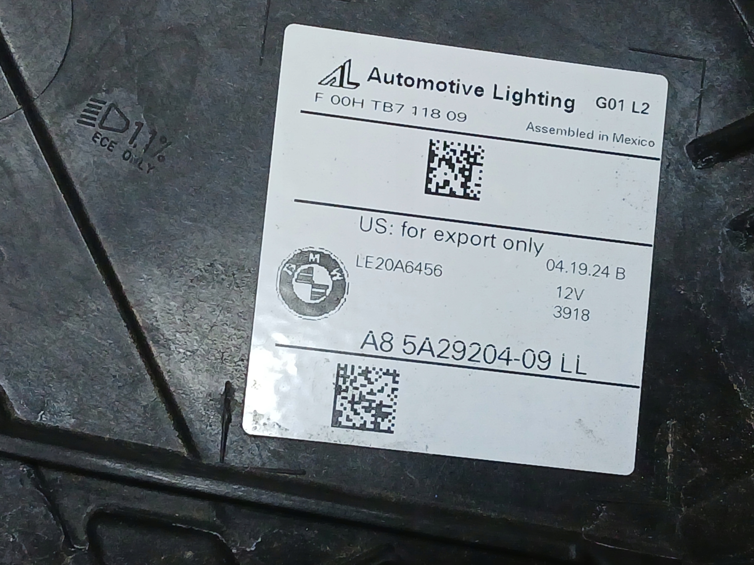 light front right BMW X3 G01 LIFT FULL LED A8 5A29204-09-LL