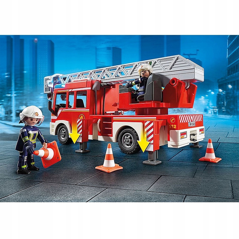 PLAYMOBIL SAMOCHÓD STRAŻACKI Z DRABINĄ KLOCKI ZESTAW 9463 Marka Playmobil