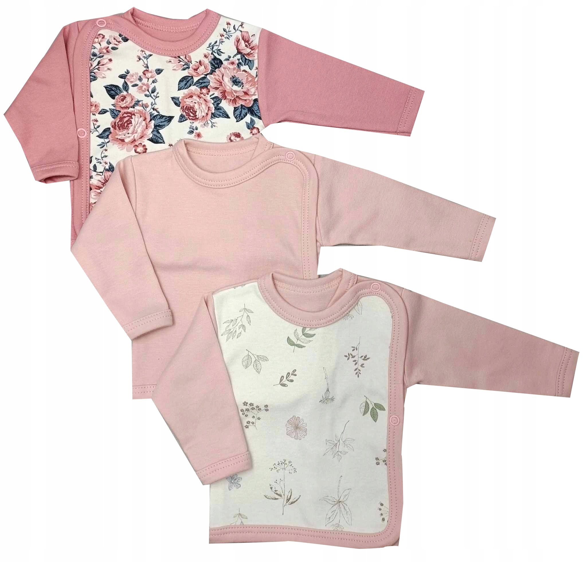 KOSZULKA niemowlęca 3-PAK kaftanik 62