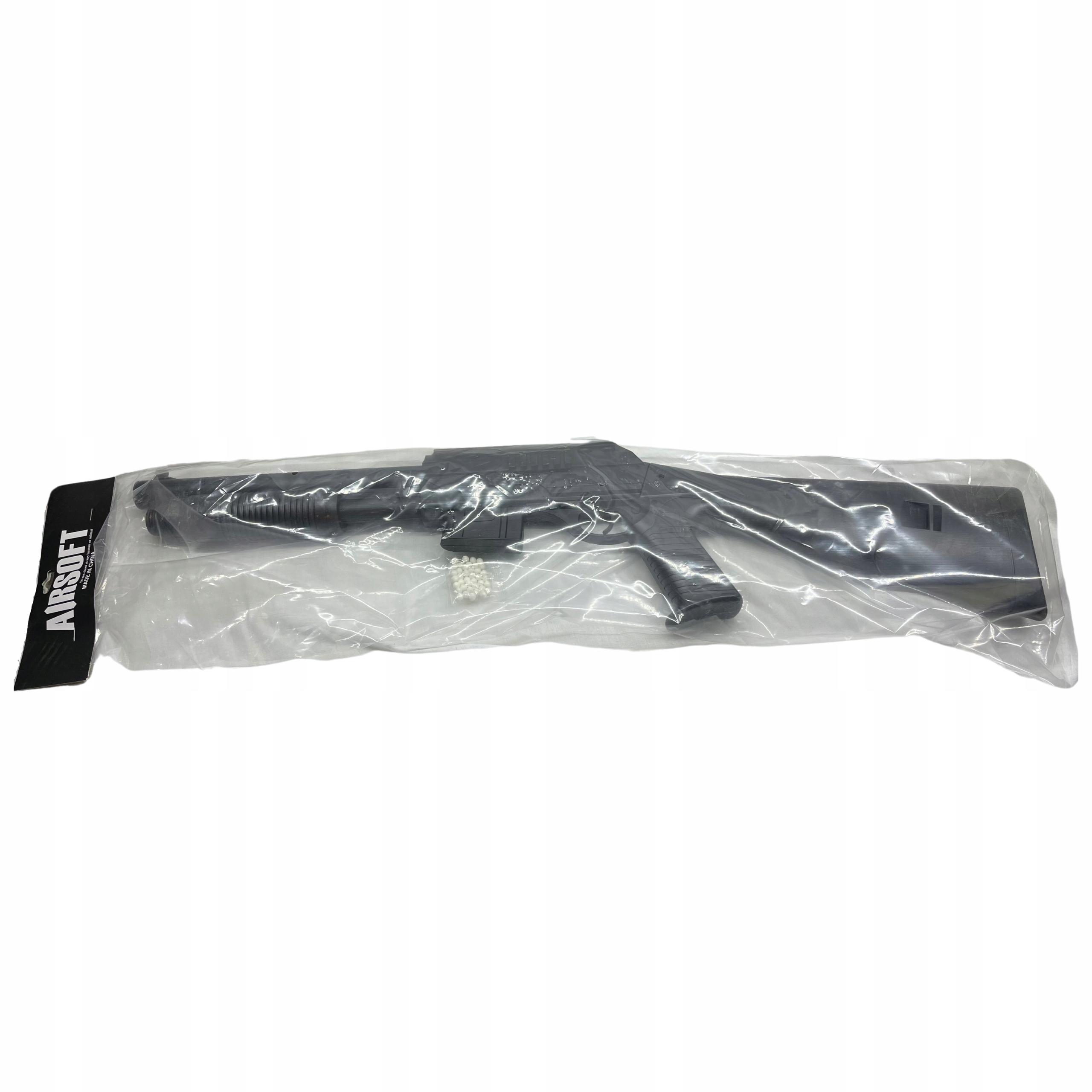 PISTOLET NA KULKI PLASTIKOWE SHOTGUN IMITACJA BRONI STRZELBA KARABIN NABOJE Bohater brak