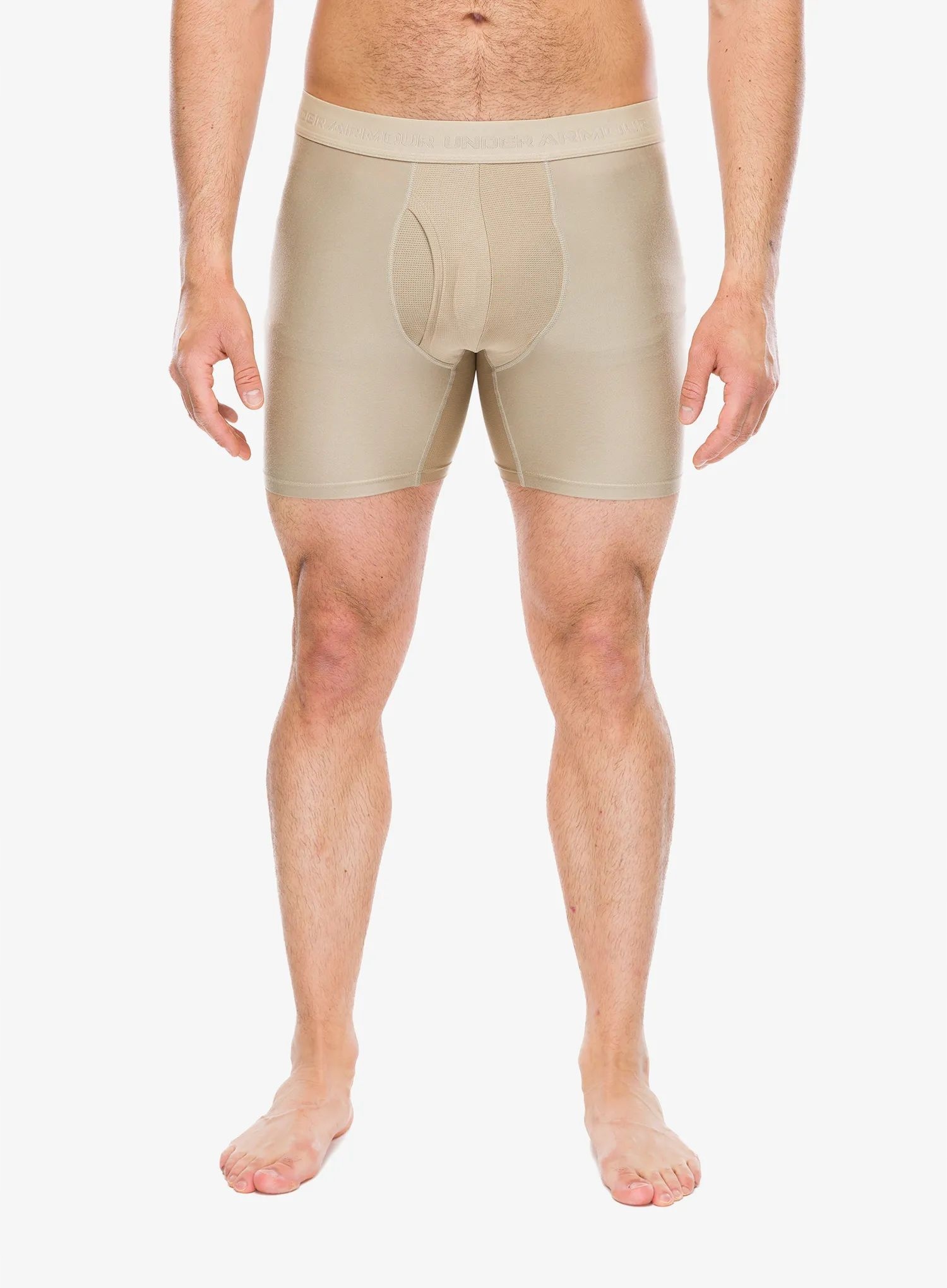 Termo boxerky Under Armour Performance Tech Mod Solid 6in 3PK bílá L