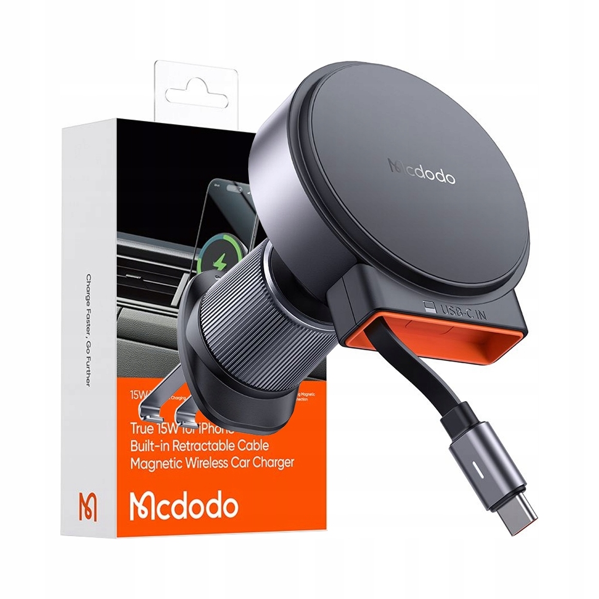 Uchwyt na telefon do samochodu ładowarka indukcyjna 15W MagSafe MagQ