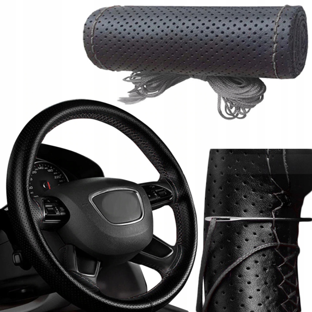 POKROWIEC NA KIEROWNICE NAKŁADKA SKÓRA DO OBSZYCIA EAN (GTIN) 5905247519030