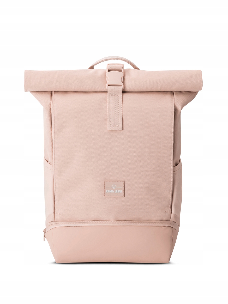 Batoh rolltop Johnny Urban Allen Medium růžový 18 l notebook 16"