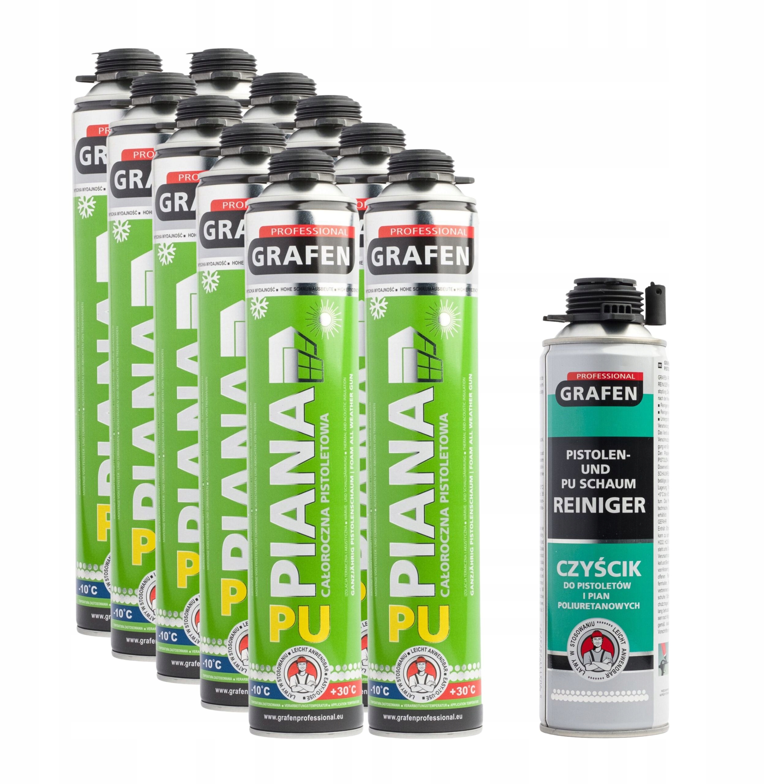 

Zestaw 10 x Piana Całoroczna Montażowa czyścik