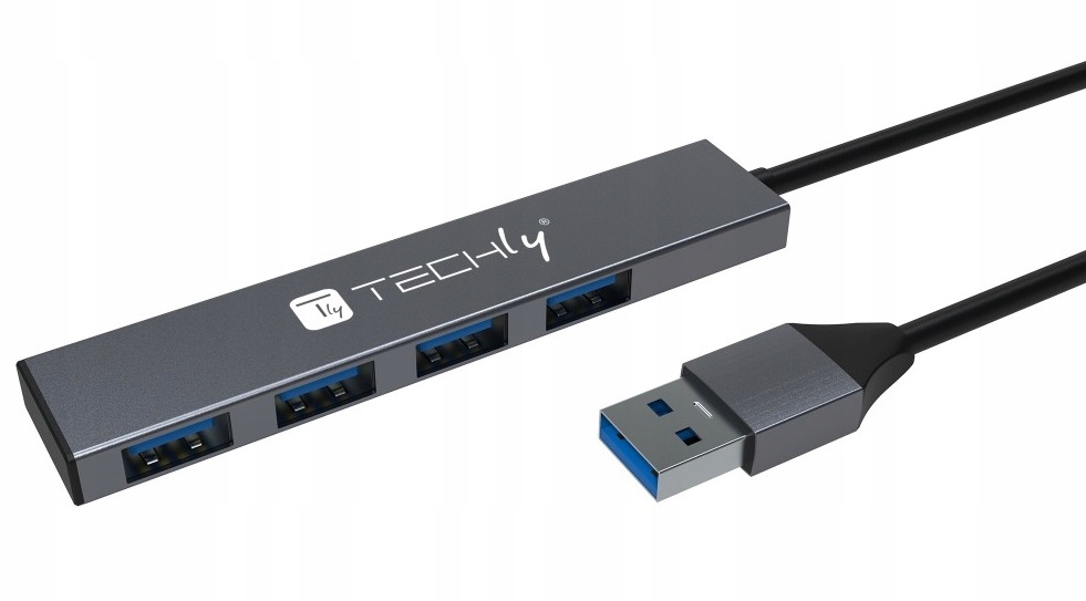 Hub USB Techly 4-portowy USB3.2 Gen1