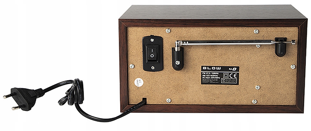 Радіо BLOW RA2 FM Bluetooth Коричневий Коричневий колір
