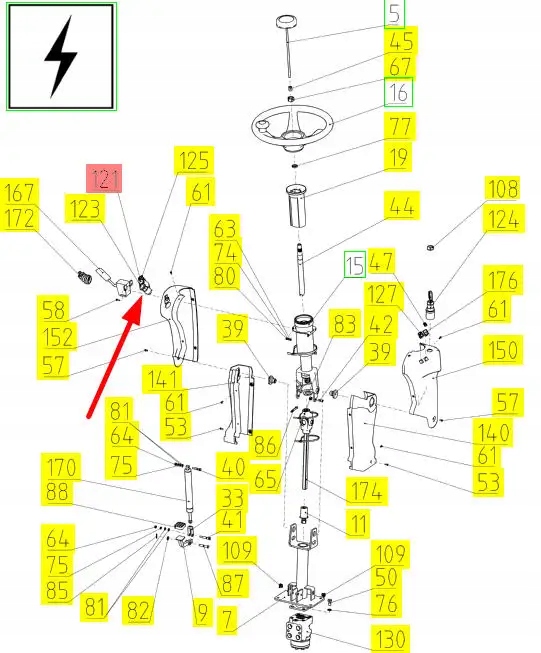 102578773 Przełącznik świateł Producent części Rostselmash