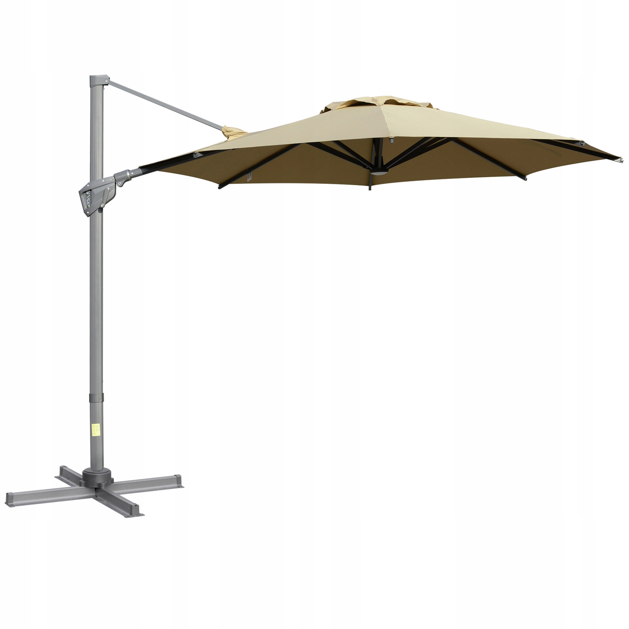 Parasol ogrodowy Outsunny beżowy 269 cm
