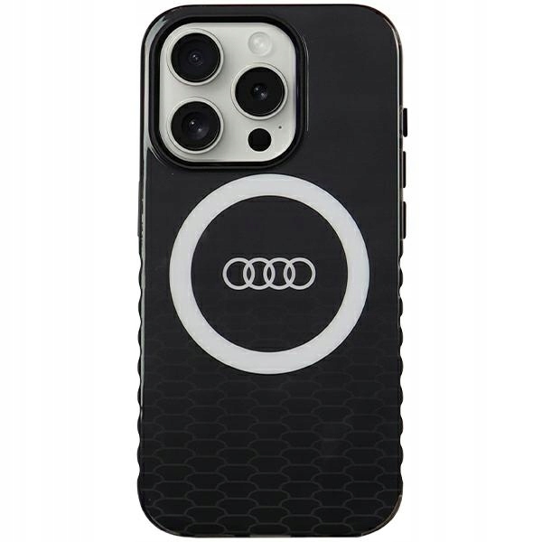 Etui Audi IML Big Logo MagSafe na iPhone 15 Pro czarne Audi
