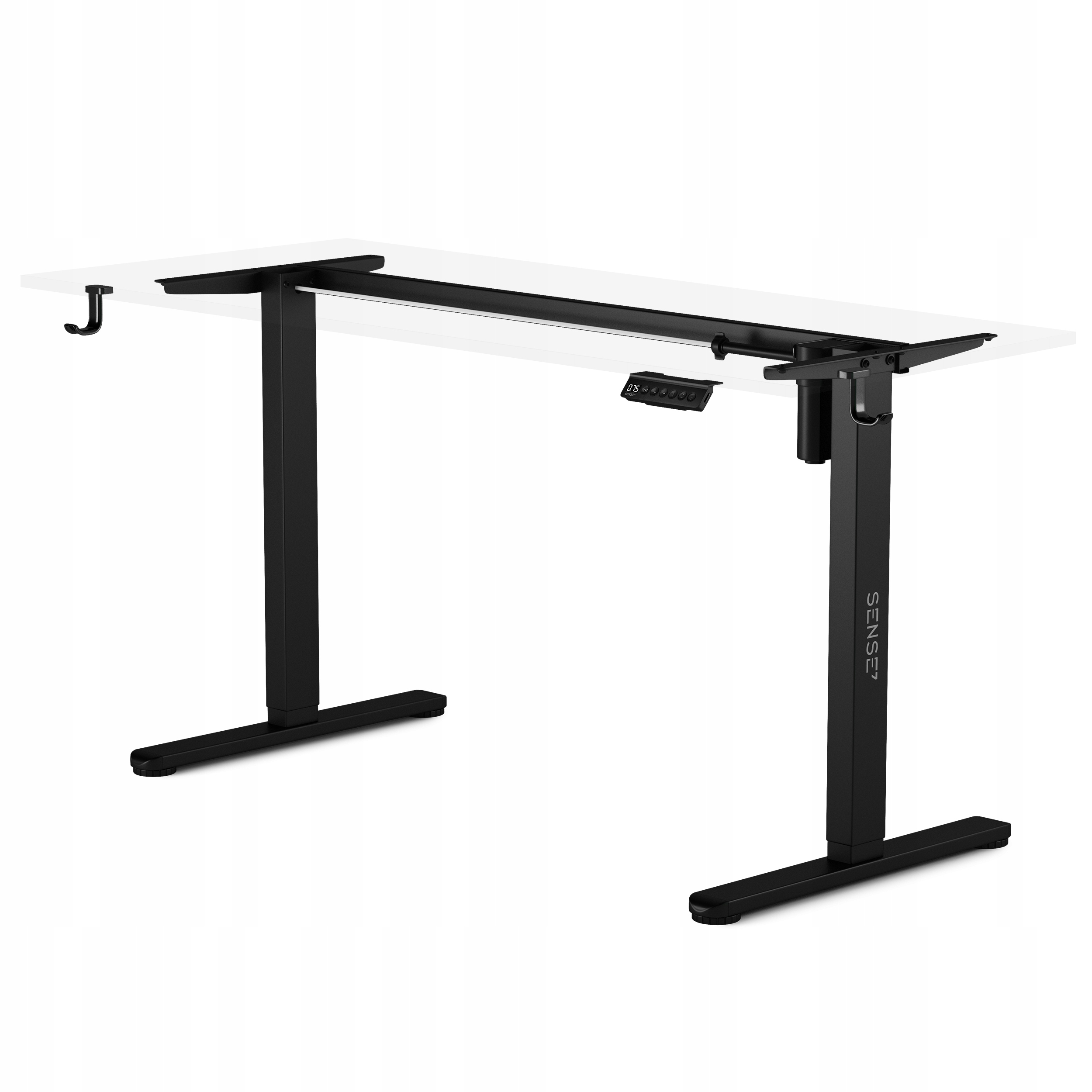 Stelaż Elektryczny do Biurka Nogi SENSE7 Rama Biurka elektrycznego czarna