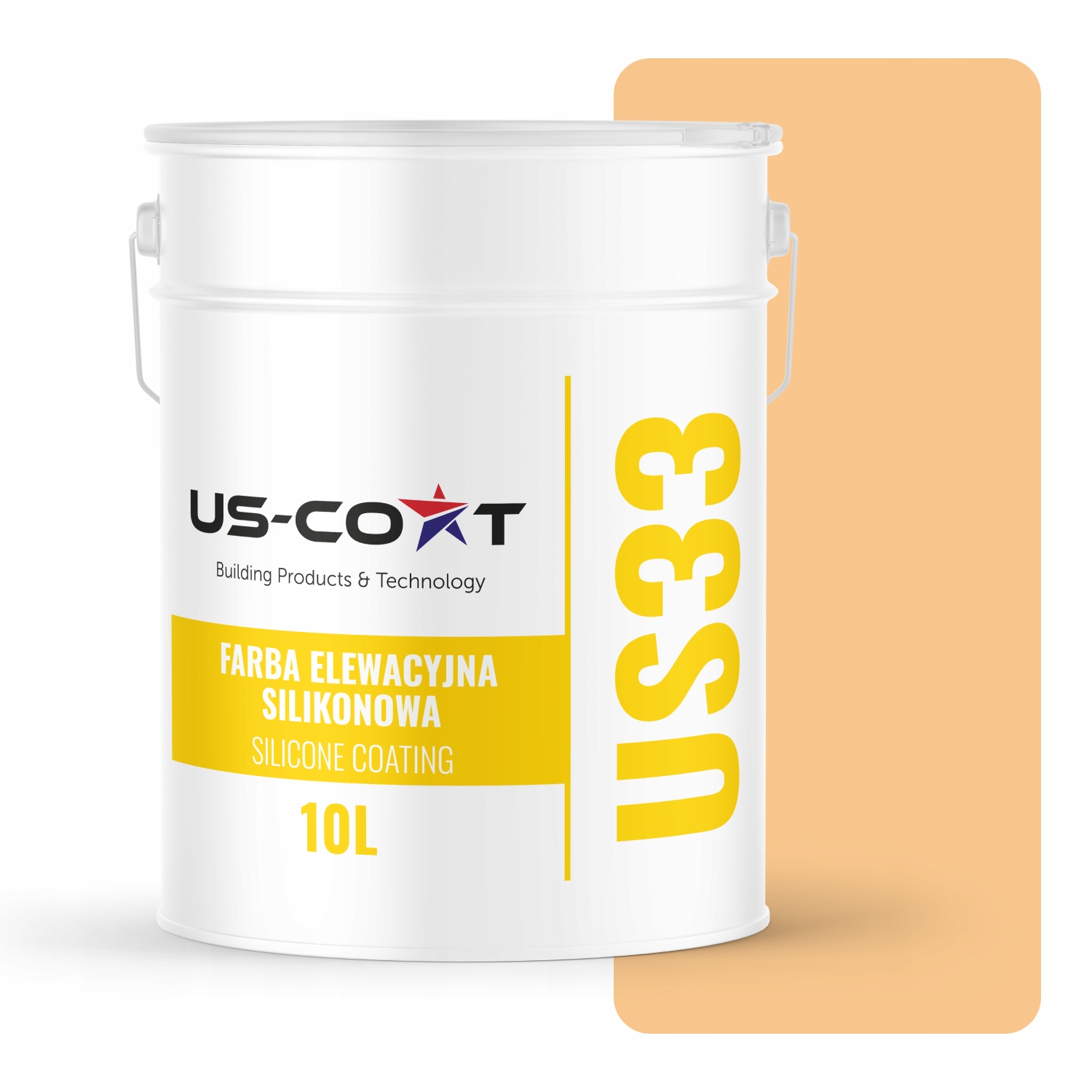 Barva Oranžová Světlá F764 Uv 10L Polský Výrobce