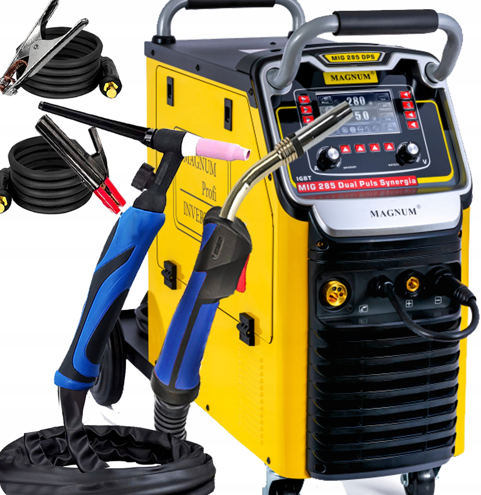 Invertorová Svářečka Migomat Poloautomatická Magnum Mig 285 Dual Puls Synergie