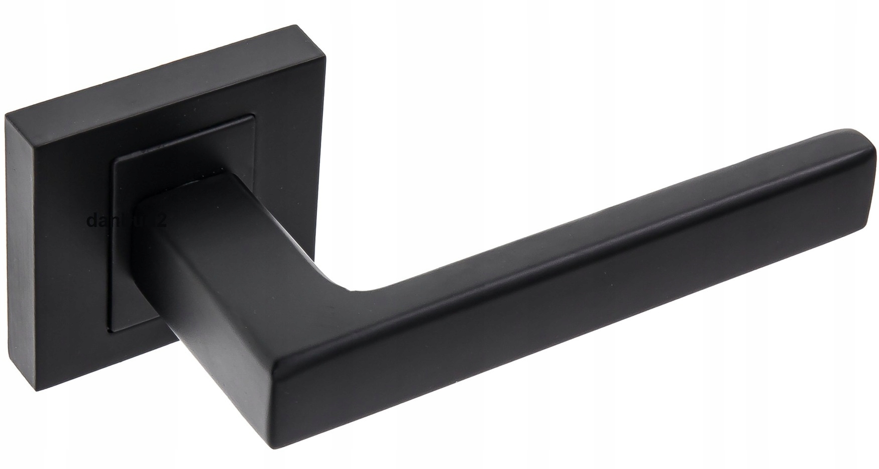 

Novamet czarna matowa klamka Hektor kwadrat