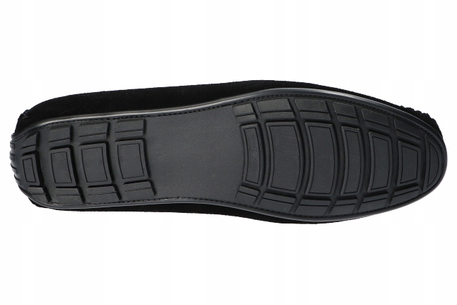 AMERICAN CLUB CY116 PÓŁBUTY SKÓRZANE MOKASYNY BUTY MĘSKIE WSUWANE CZARNE 42 Kolor czarny