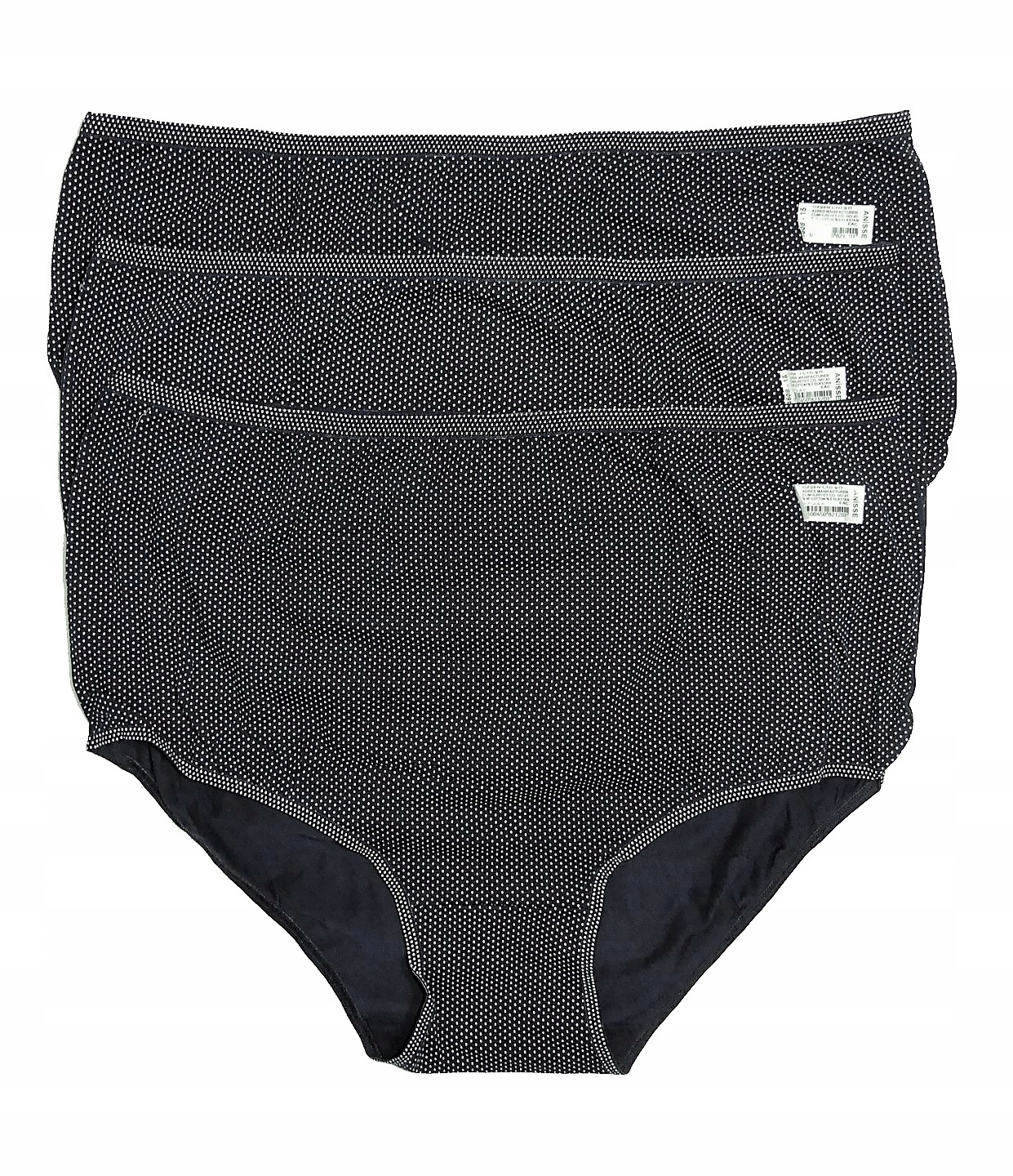 

Czarne Majtki W Groszki Bawełna 5XL 54 56 58