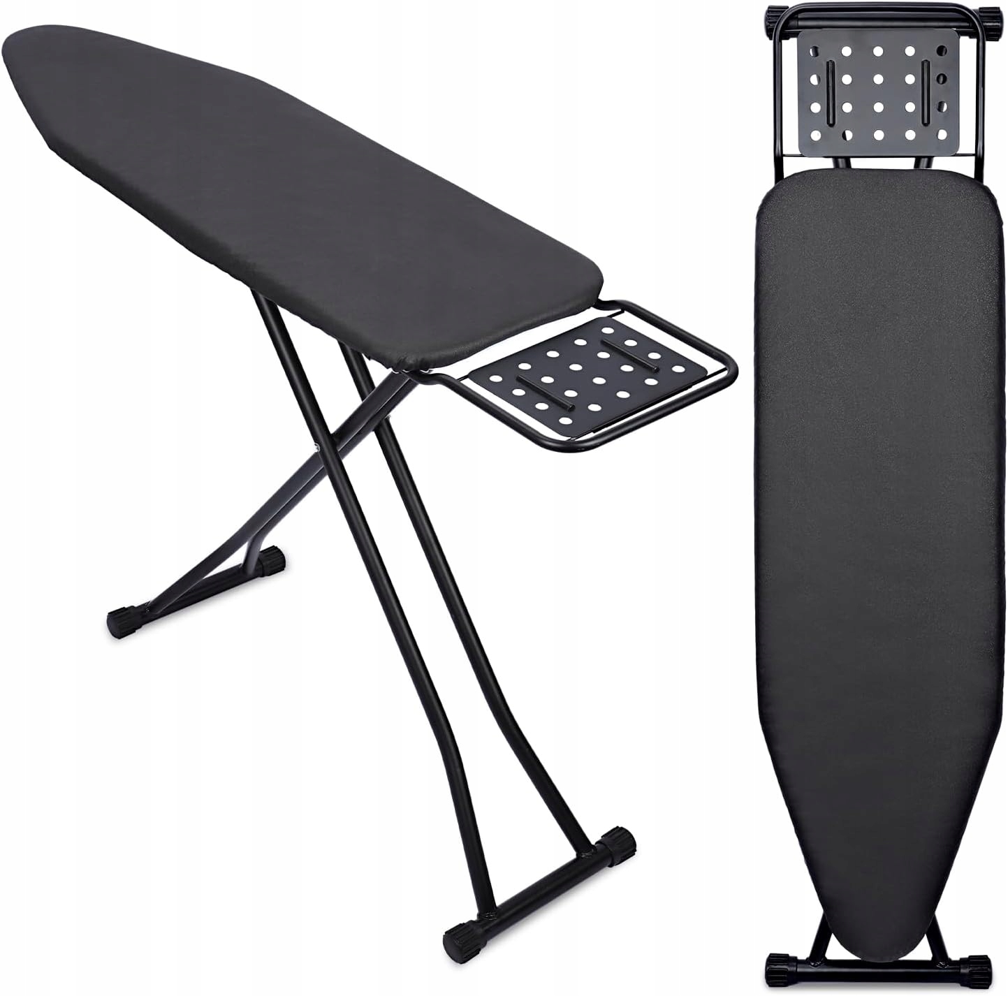 Deska do prasowania Aunguuk 138 x 34 cm z podstawką na żelazko regulowana